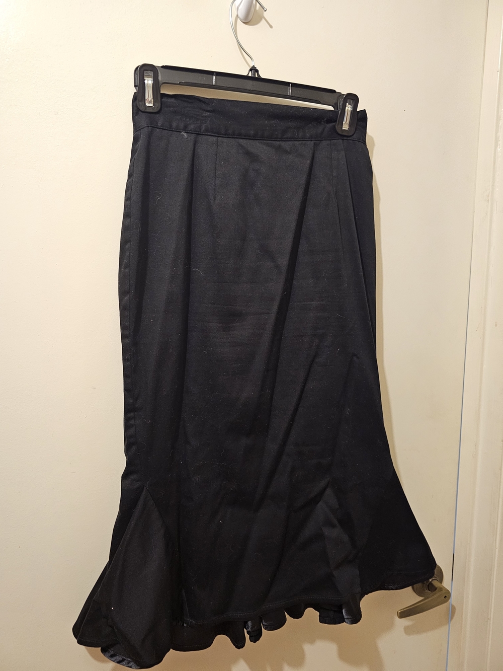Deadly Dames Classic Black Flared Wiggle Skirt